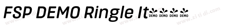 FSP DEMO Ringle It字体转换 FSP DEMO Ringle It字体转换